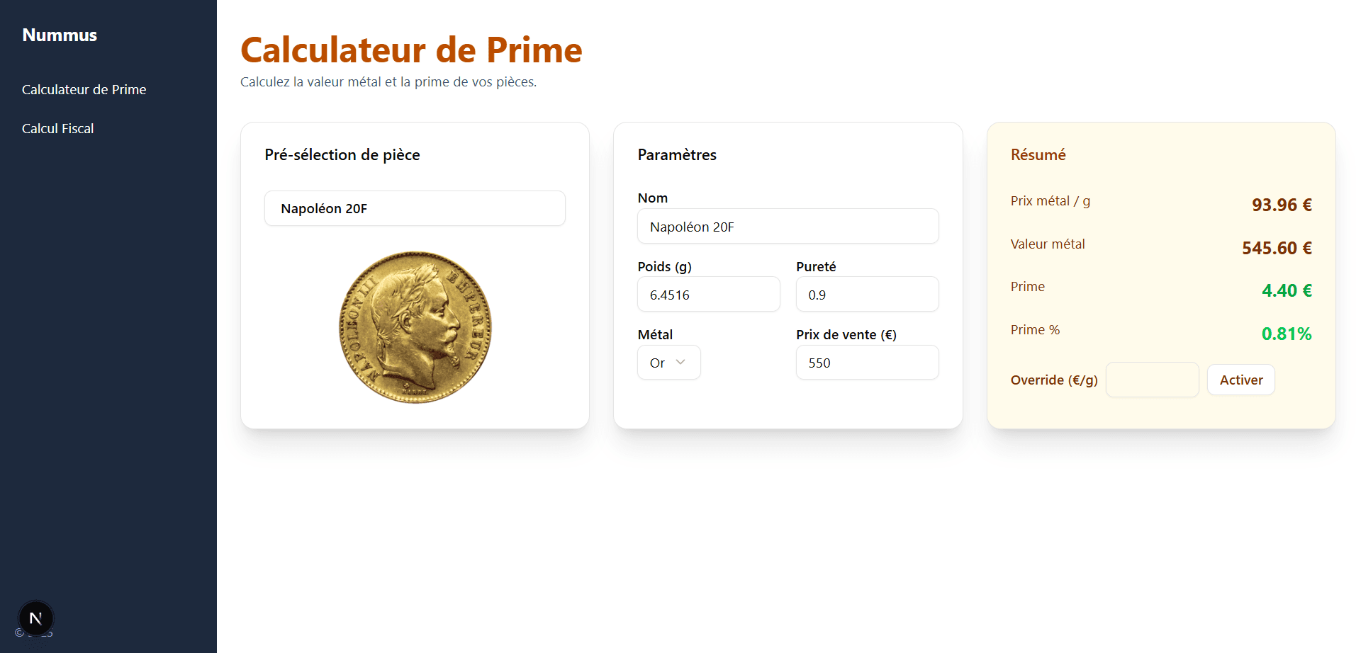Prime Pièces